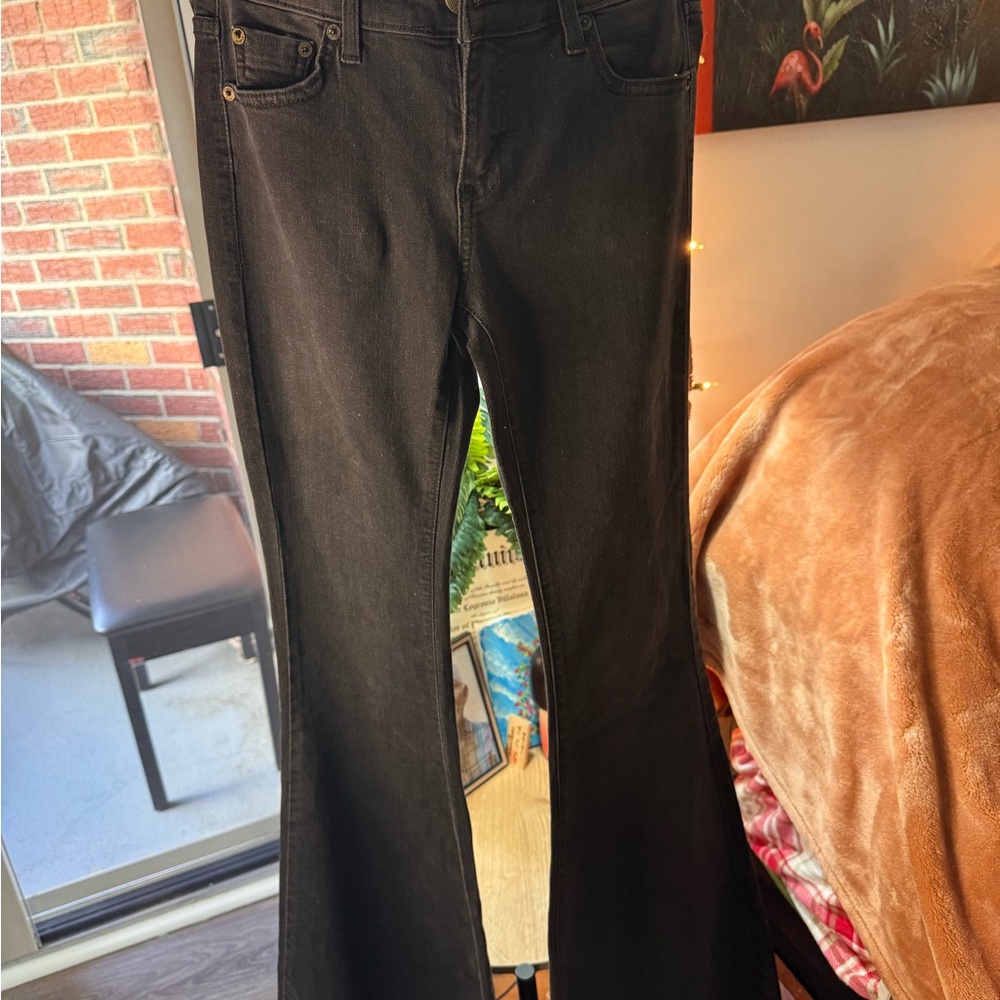 Free People Black Flare Jeans